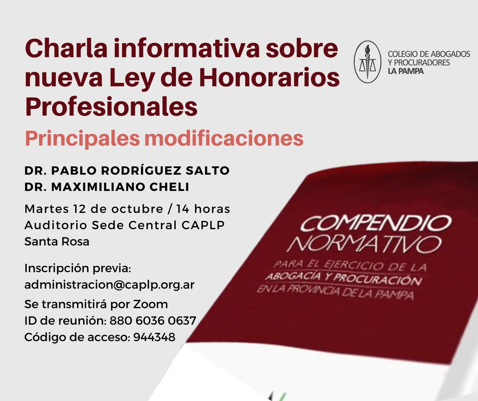 Charla Informativa Sobre Nueva Ley De Honorarios Profesionales Colegio De Abogados Y Procuradores 5748